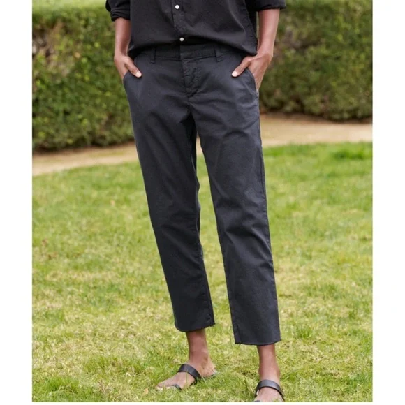 Frank & Eileen Wicklow 2
Chino Pants Stonewash Black
Denim Raw Hem Womens - Picture 1 of 11